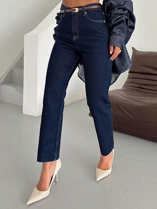 9561 Джинсы женские т.синий GIRL 