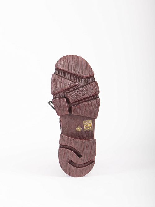 JA059-S359-P1318 Ботинки женские натуральная кожа бордовый 365 