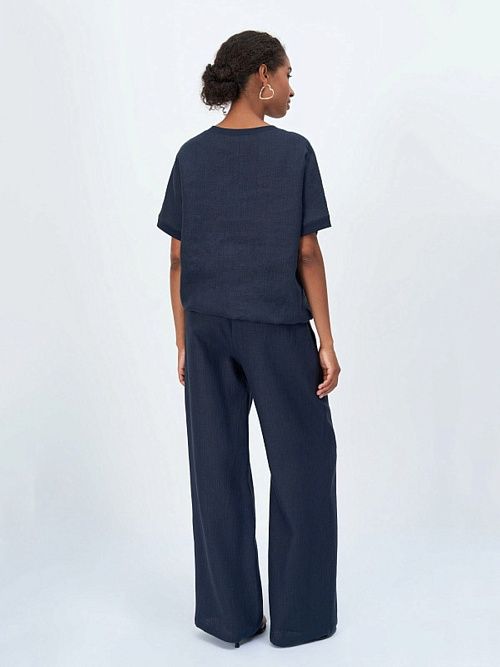 52104-БЛ Брюки женские т.синий ELECTRA STYLE 