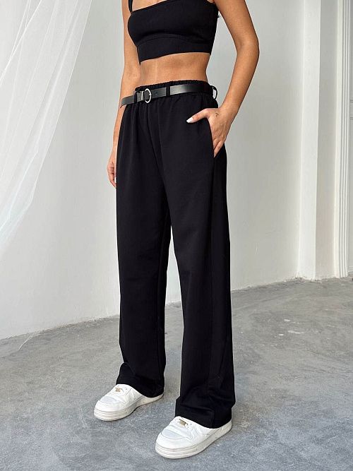 4612 Брюки женские черный GIRL 