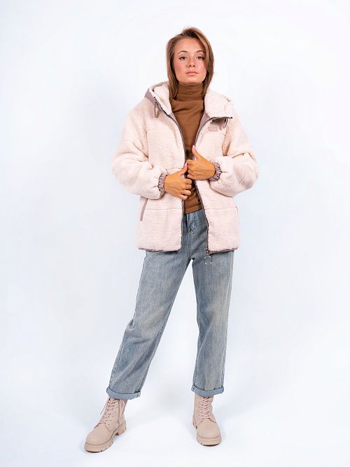 2-3217/1м-0353/0315 Куртка женская кремовый ELECTRA STYLE 