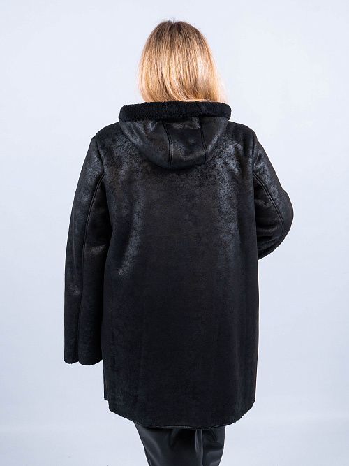 Дубленка Флоренсия женская черный ZAR STYLE 