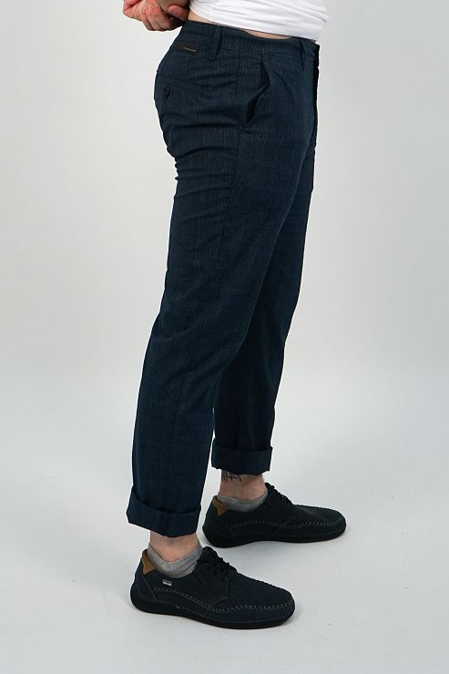 805-2064.E327.Y002.L.B0301 Брюки чинос мужские синий LUXOR 