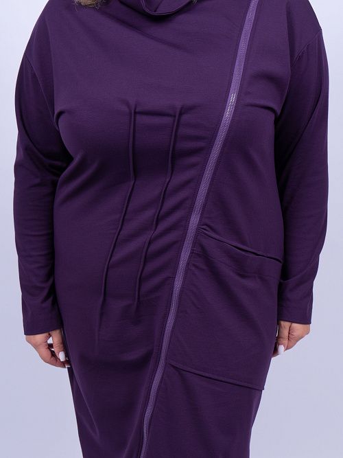 33-010218-1558-80 Платье Мон женское фиолетовый КЛЮКVА 