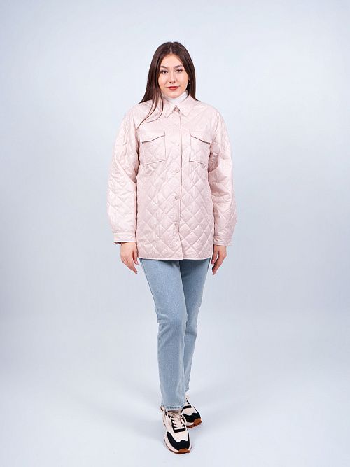 GWC4715I-G625 Куртка удлиненная женская бежевый ICEbear 