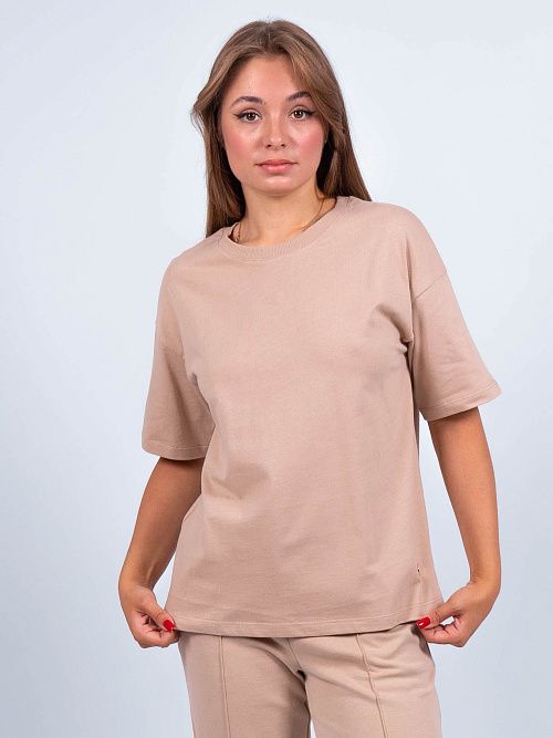 ЕВТ3189/ Футболка женская темно-бежевый VERY NEAT 