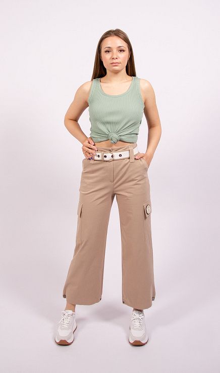 23Y9051 Брюки женские бежевый VANGELIZA 