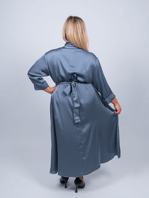 31-010284-1604-54 Платье Моника женское  серый EVA GRAFFOVA 