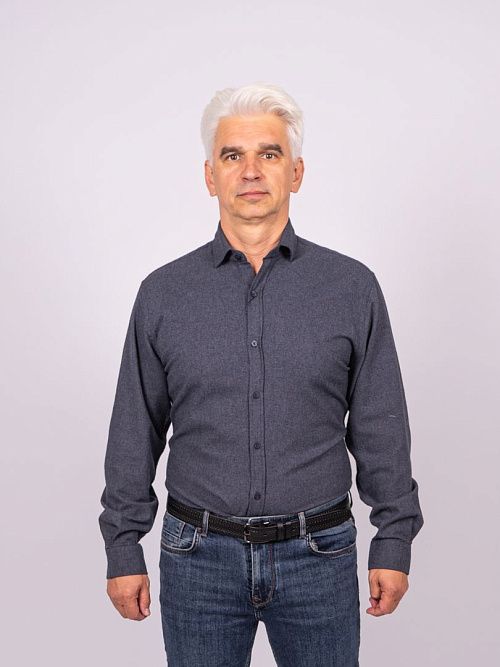 820-1250.P094.Y002.L.XB0301 Рубашка мужская синий LUXOR 