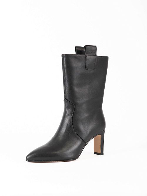 NE007D-H356-3 Ботинки женские натуральная кожа черный 365 