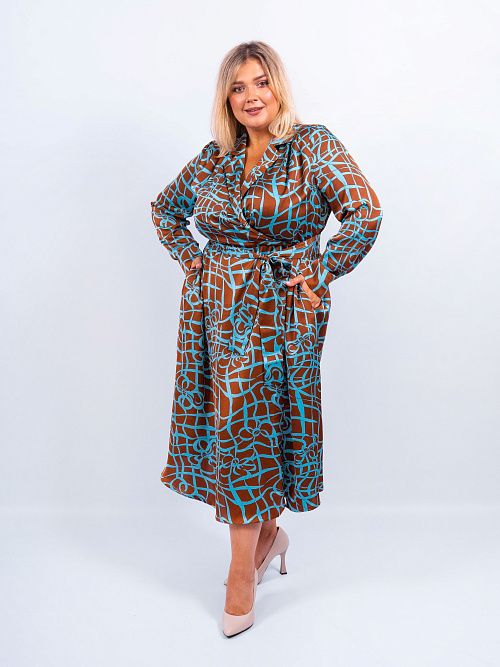 Платье Бриджит женское коричневый KЛЮКVА 