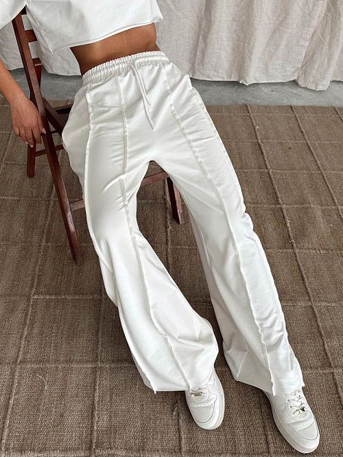 4614 Брюки женские белый GIRL 