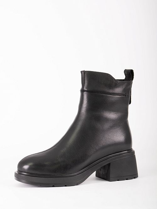 JA292-K590-P1213M Ботинки женские натуральная кожа черный 365 