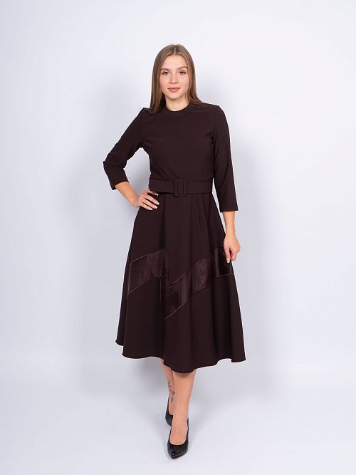 246031 Платье женское коричневый MIRA MIA 