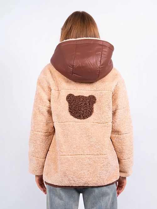 2-3217/1м-3181/1092 Куртка женская топленое молоко ELECTRA STYLE 