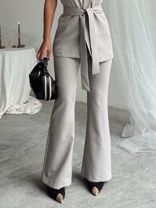 7461 Брюки женские серый  GIRL 