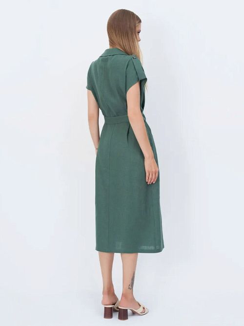 52113-ПЛ Платье женское зеленый ELECTRA STYLE 