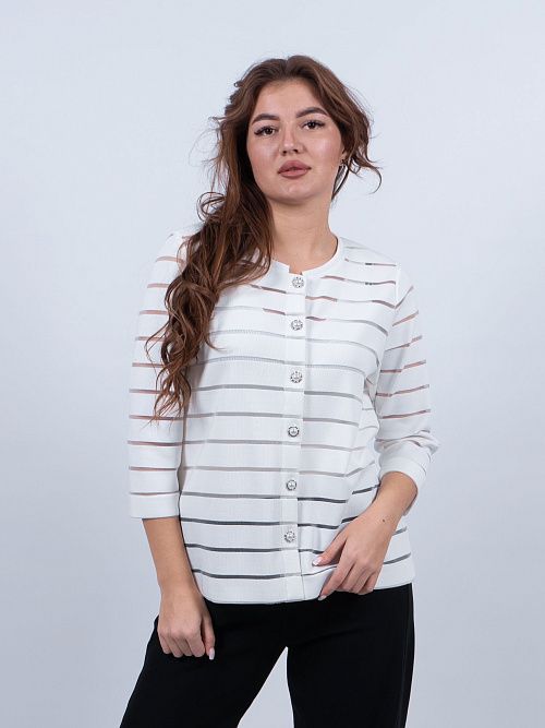 L232-31214-54/1 Жакет женский белый LADY SHARM 