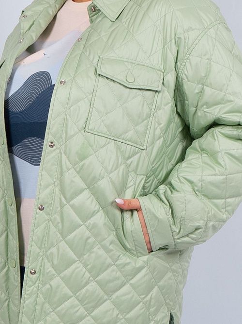 GWC4715I-G850 Куртка удлиненная женская зеленый ICEbear 