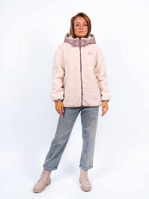 2-3217/1м-0353/0315 Куртка женская кремовый ELECTRA STYLE 