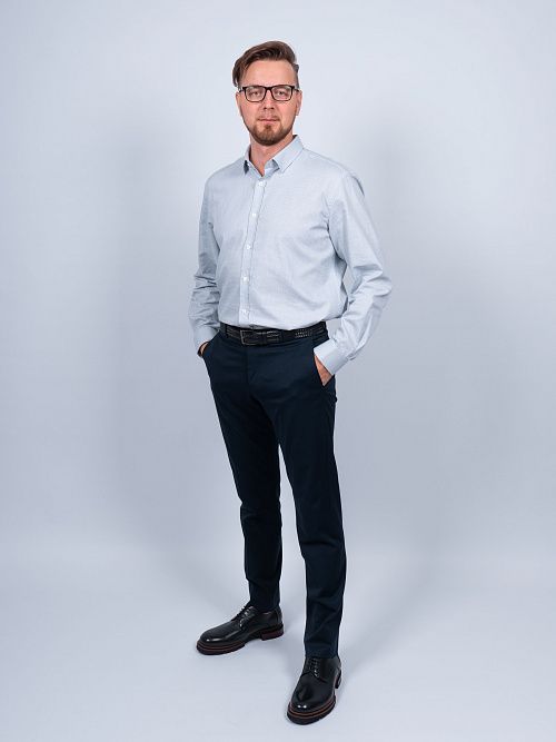 804-0158.G337.Y000.L.B0291 Брюки мужские синий LUXOR 