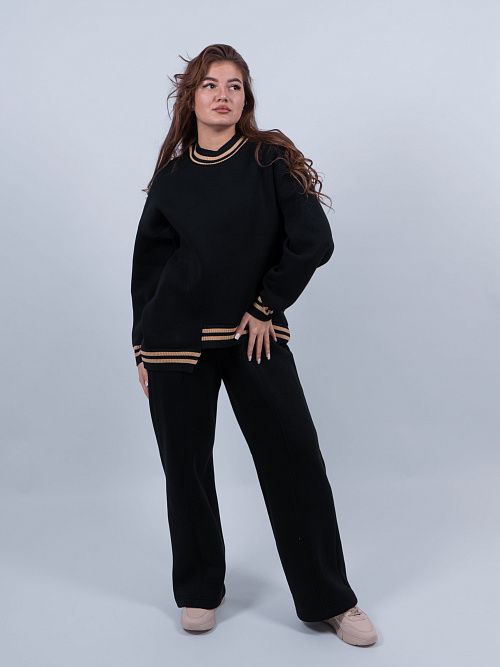 34-200002-1334-50 Джемпер Нойс женский черный КЛЮКVА 