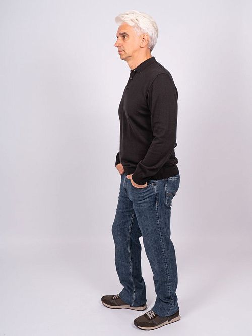 823-0605.O019.Y001.L.S0401 Поло мужское черный LUXOR 