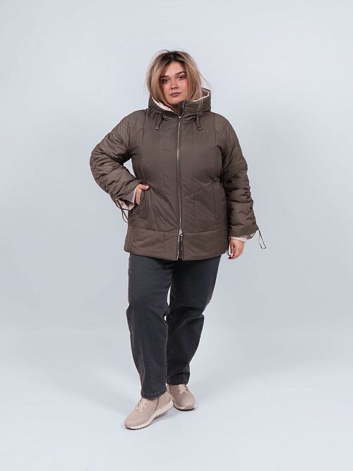 9299-1 Куртка женская зеленый Baimuni 