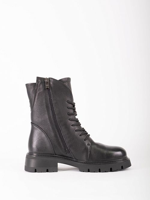 JA223-H1364-1ZM Ботинки женские натуральная кожа черный 365 