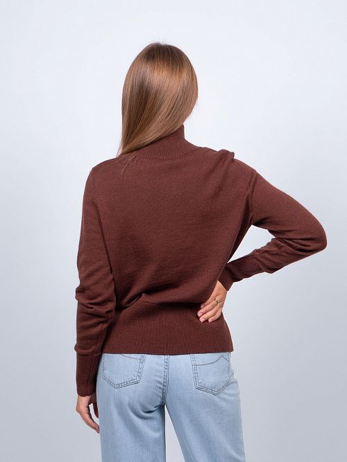 EB30137 Джемпер женский шоколадный VERY NEAT 