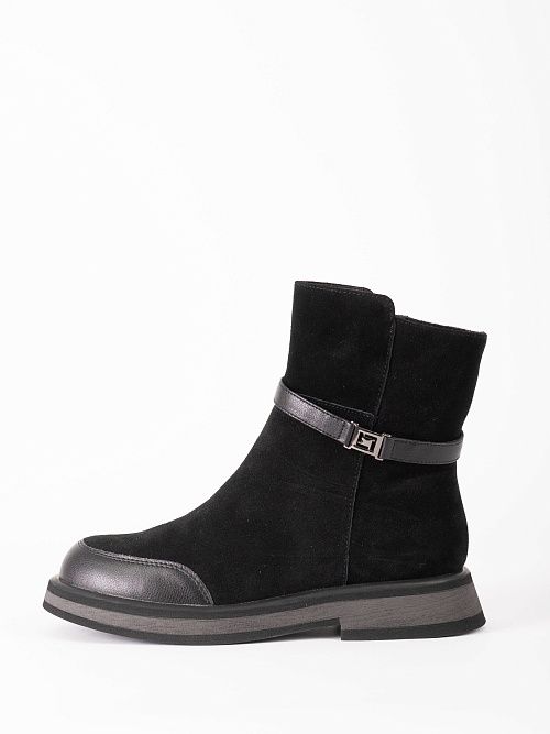 XMG-52782-4A-SW Ботинки женские натуральная кожа черный Madella 