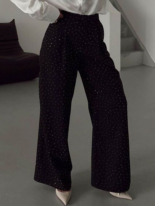 7456 Брюки женские черный GIRL 