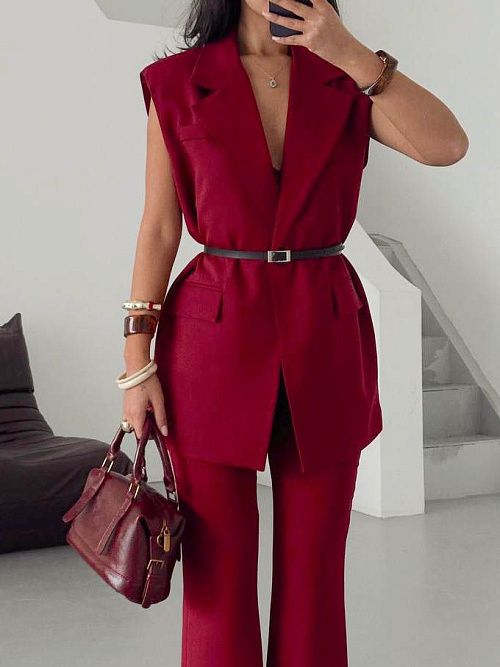 7459 Жилет женский бордовый GIRL 