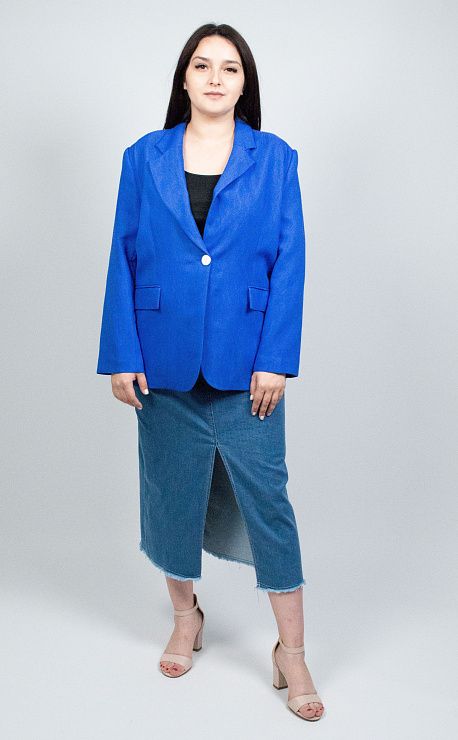Y239103 Пиджак женский синий MIRA MIA 