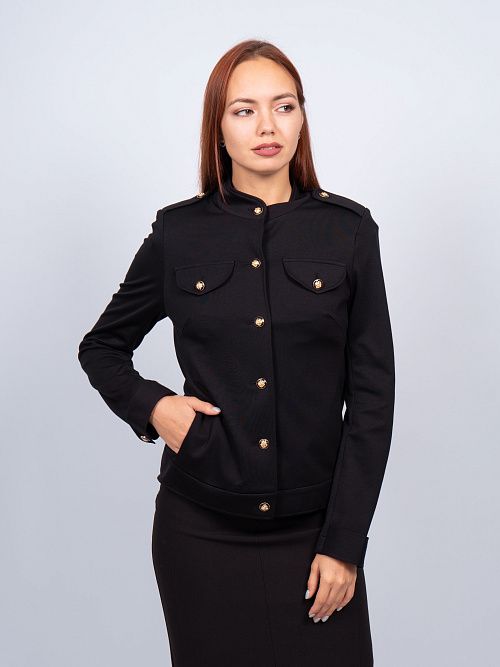 21C2348 Жакет женский черный ASV 