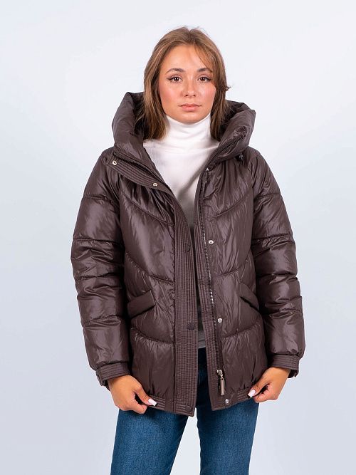 GWD4667I-G168 Куртка женская коричневая ICEbear 