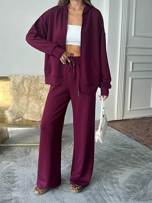 4626-bordo Брюки женские бордовый Girl 