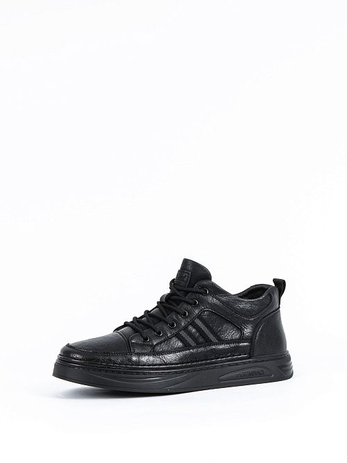 LG060-011 Ботинки мужские черный Baden 