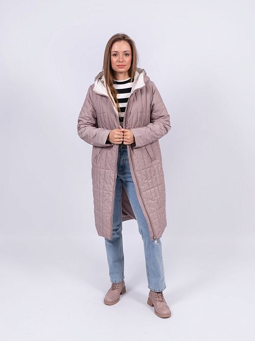 5249-170 Пальто женское коричневый ICEBEAR 