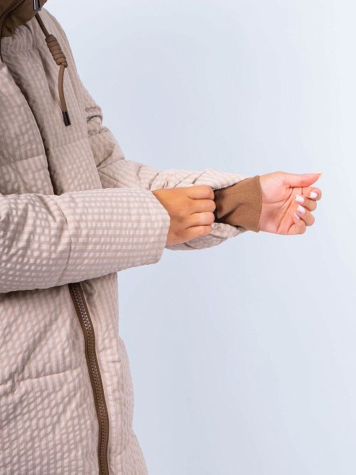 78685/3 Пальто утепленное женское бежевый Baimuni 