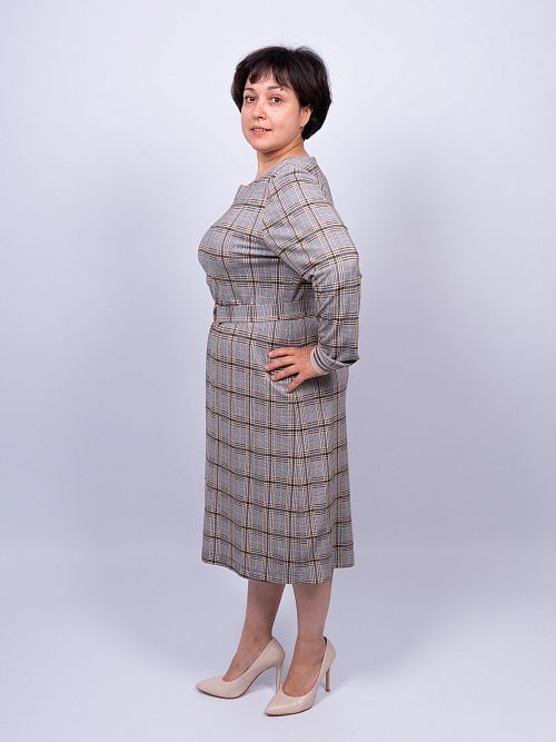 L232-1329-1-67/0794 Платье женское серый LADY SHARM 