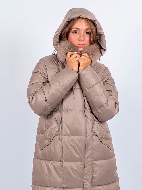 GWD4622I-G170 Куртка женское молочный ICEbear 