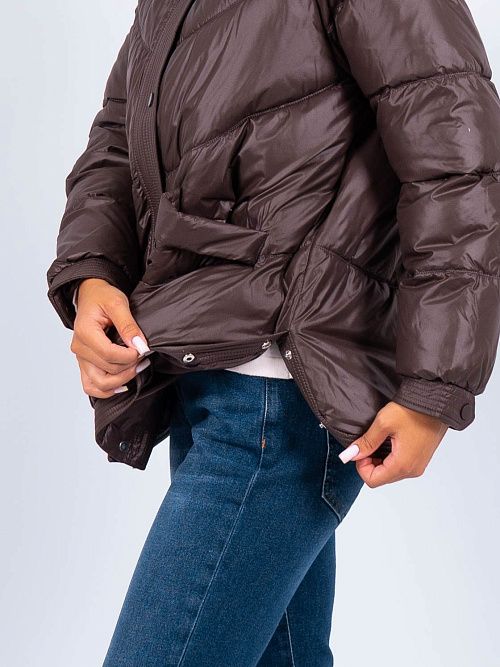 GWD4667I-G168 Куртка женская коричневая ICEbear 