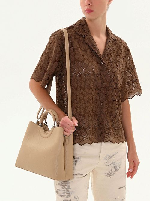 114-539-39-4 Сумка женская бежевый Portofiano 