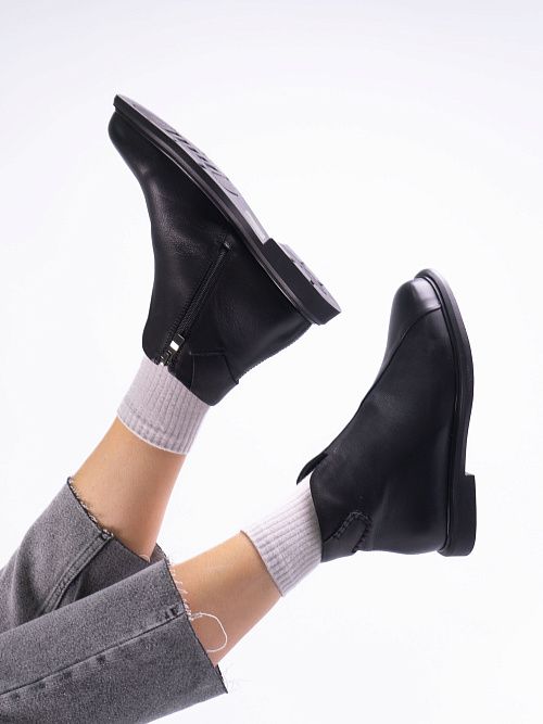 JA002-M006-P1122 Ботинки женские натуральная кожа черный 365 