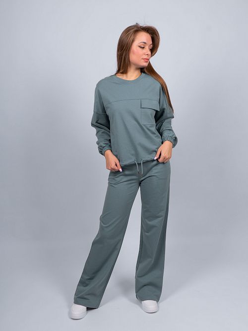 EBT3158 Джемпер женский изумрудный VERY NEAT 