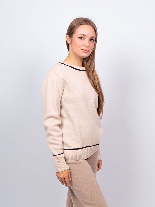 EB30096 Джемпер женский слоновая кость VERY NEAT 