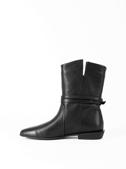 JA332Y-X123-P8008 Ботинки женские натуральная кожа черный 365 