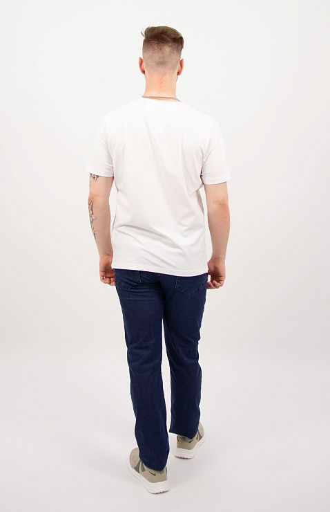 821-1224.O274.Y000.L.W0011 Футболка мужская белый LUXOR 