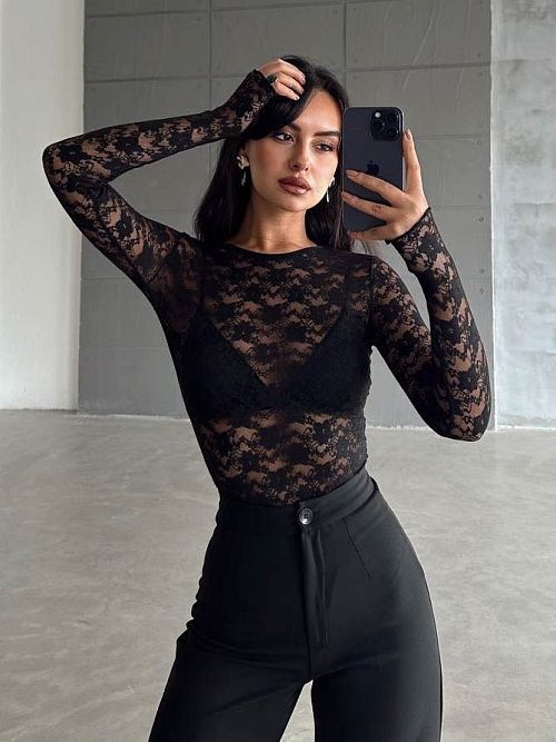 2567 Кофта женская черный GIRL 